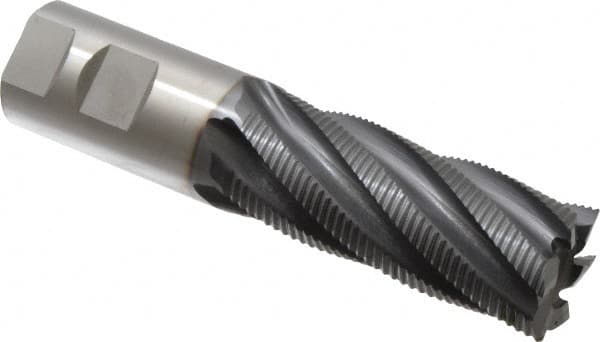 Square End Mill: 1-1/4'' Dia, 3'' LOC, 1-1/4'' Shank Dia, 5-1/2'' OAL, 6 Flutes, Cobalt MPN:4562308