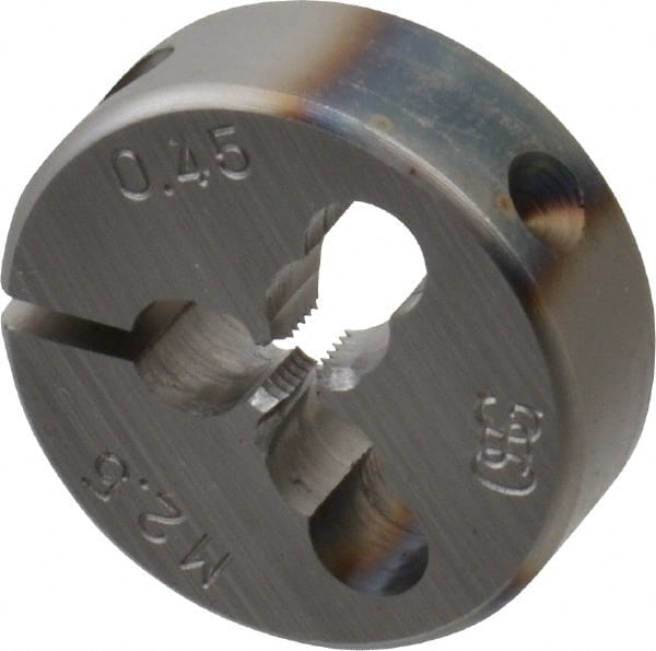 Round Die: M2.5x0.45, High Speed Steel MPN:46017