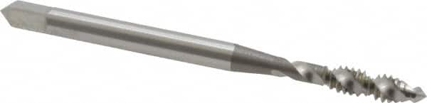 Spiral Flute Tap: #6-32 UNC, 2 Flutes, Plug, 3B Class of Fit, High Speed Steel, Bright/Uncoated MPN:5001400