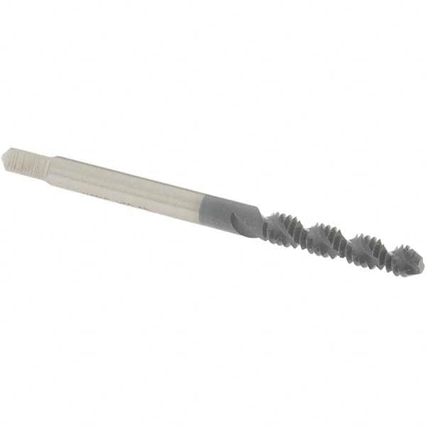 Spiral Flute Tap: #6-32 UNC, 2 Flutes, Bottoming, 3B Class of Fit, High Speed Steel, elektraLUBE Coated MPN:5001502