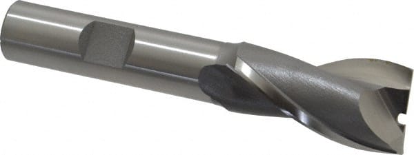 Square End Mill: 23/32'' Dia, 1-5/16'' LOC, 1/2'' Shank Dia, 3-5/16'' OAL, 2 Flutes, Cobalt MPN:5201900