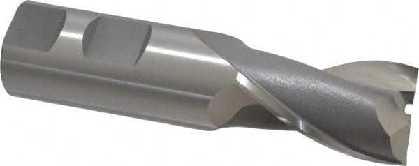 Square End Mill: 1'' Dia, 1-5/8'' LOC, 1'' Shank Dia, 4-1/8'' OAL, 2 Flutes, Cobalt MPN:5205100