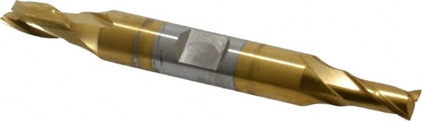 Square End Mill: 1/4'' Dia, 1/2'' LOC, 3/8'' Shank Dia, 3-1/8'' OAL, 2 Flutes, Cobalt MPN:5220305