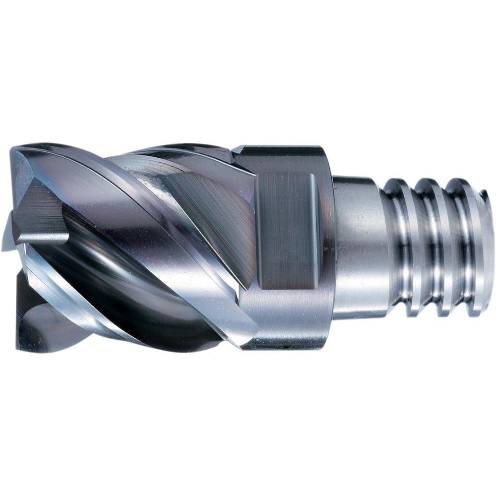 Square End Mill Heads, Center Cutting: Center Cutting , Helix Angle: 45 MPN:52308001