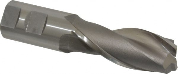 Square End Mill: 1-1/4'' Dia, 3'' LOC, 1-1/4'' Shank Dia, 5-1/2'' OAL, 2 Flutes, Cobalt MPN:5256100