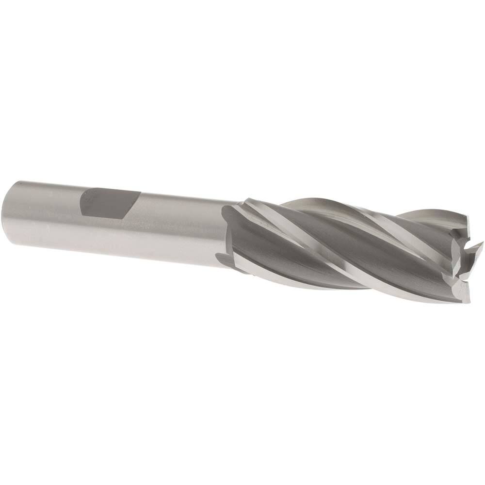 Square End Mill: 21/32'' Dia, 1-5/8'' LOC, 1/2'' Shank Dia, 3-5/8'' OAL, 4 Flutes, Cobalt MPN:5401800