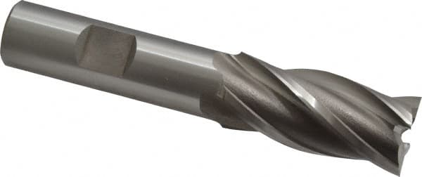 Square End Mill: 3/4'' Dia, 1-5/8'' LOC, 5/8'' Shank Dia, 3-3/4'' OAL, 4 Flutes, Cobalt MPN:5402300