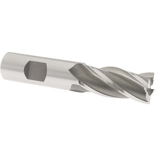 Square End Mill: 3/4'' Dia, 1-5/8'' LOC, 3/4'' Shank Dia, 3-7/8'' OAL, 4 Flutes, Cobalt MPN:5403100