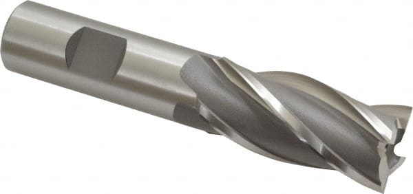 Square End Mill: 7/8'' Dia, 1-7/8'' LOC, 3/4'' Shank Dia, 4-1/8'' OAL, 4 Flutes, Cobalt MPN:5403200