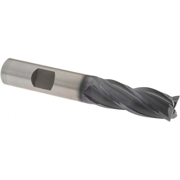 Square End Mill: 1/2'' Dia, 1-1/4'' LOC, 1/2'' Shank Dia, 3-1/4'' OAL, 4 Flutes, Cobalt MPN:5411111