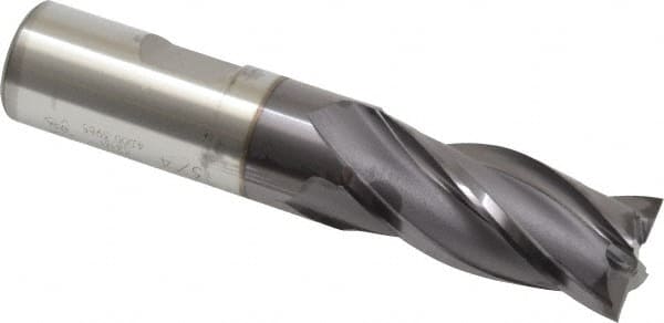 Square End Mill: 3/4'' Dia, 1-5/8'' LOC, 3/4'' Shank Dia, 3-7/8'' OAL, 4 Flutes, Cobalt MPN:5413111