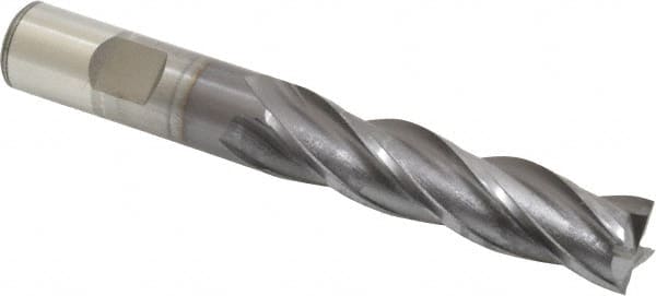 Square End Mill: 5/8'' Dia, 2-1/2'' LOC, 5/8'' Shank Dia, 4-5/8'' OAL, 4 Flutes MPN:5462108