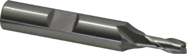 Square End Mill: 3/16'' Dia, 7/16'' LOC, 3/8'' Shank Dia, 2-5/16'' OAL, 2 Flutes, Vanadium High Speed Steel MPN:5730300