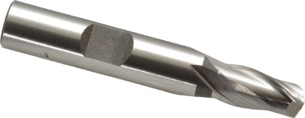 Square End Mill: 5/16'' Dia, 9/16'' LOC, 3/8'' Shank Dia, 2-5/16'' OAL, 2 Flutes, Vanadium High Speed Steel MPN:5730700