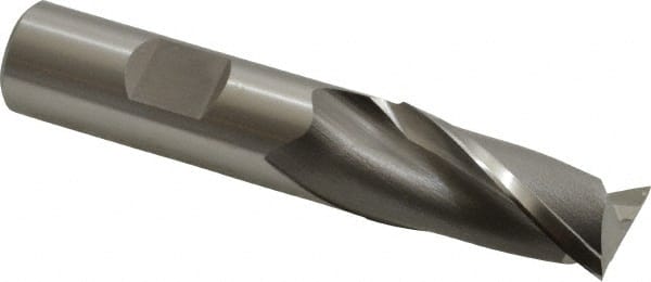 Square End Mill: 11/16'' Dia, 1-5/16'' LOC, 5/8'' Shank Dia, 3-7/16'' OAL, 2 Flutes, Vanadium High Speed Steel MPN:5732400