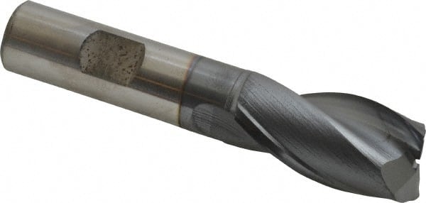 Square End Mill: 25/32'' Dia, 1-1/2'' LOC, 5/8'' Shank Dia, 3-5/8'' OAL, 2 Flutes, Vanadium High Speed Steel MPN:5732608