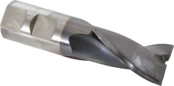 Square End Mill: 7/8'' Dia, 1-1/2'' LOC, 7/8'' Shank Dia, 3-3/4'' OAL, 2 Flutes, Vanadium High Speed Steel MPN:5733708