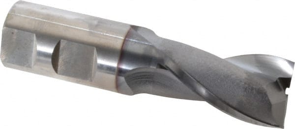 Square End Mill: 1'' Dia, 1-5/8'' LOC, 1'' Shank Dia, 4-1/8'' OAL, 2 Flutes, Vanadium High Speed Steel MPN:5733908