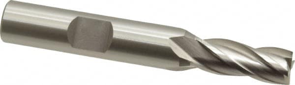 Square End Mill: 5/16'' Dia, 3/4'' LOC, 3/8'' Shank Dia, 2-1/2'' OAL, 4 Flutes, Vanadium High Speed Steel MPN:5740700