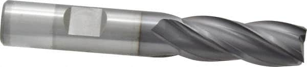 Square End Mill: 1/2'' Dia, 1-1/4'' LOC, 1/2'' Shank Dia, 3-1/4'' OAL, 4 Flutes, Vanadium High Speed Steel MPN:5741408