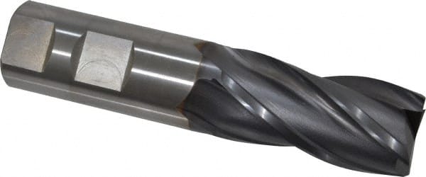 Square End Mill: 1'' Dia, 2'' LOC, 1'' Shank Dia, 4-1/2'' OAL, 4 Flutes, Vanadium High Speed Steel MPN:5743908