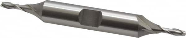 Square End Mill: 0.1181'' Dia, 3/8'' LOC, 3/8'' Shank Dia, 3-1/16'' OAL, 2 Flutes, Cobalt MPN:5820100