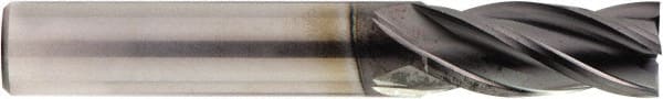 Square End Mill: 5/64'' Dia, 1/4'' LOC, 1/8'' Shank Dia, 1-3/4'' OAL, 4 Flutes, Solid Carbide MPN:70400416