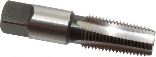 Standard Pipe Tap: 1/4-18, NPT, 4 Flutes, High Speed Steel, Bright/Uncoated MPN:1310300