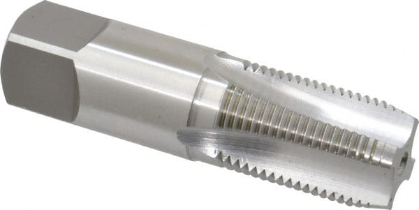 Standard Pipe Tap: 3/8-18, NPS, 4 Flutes, High Speed Steel, Bright/Uncoated MPN:1330400