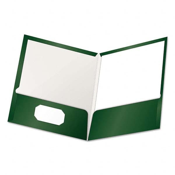 Pocket Folder: Letter, Green, 25/Pack MPN:OXF51717