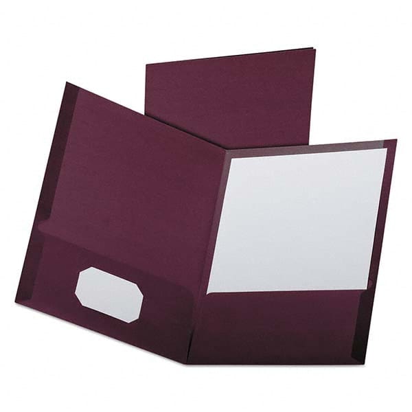 Pocket Folder: Letter, Red, 25/Pack MPN:OXF53441