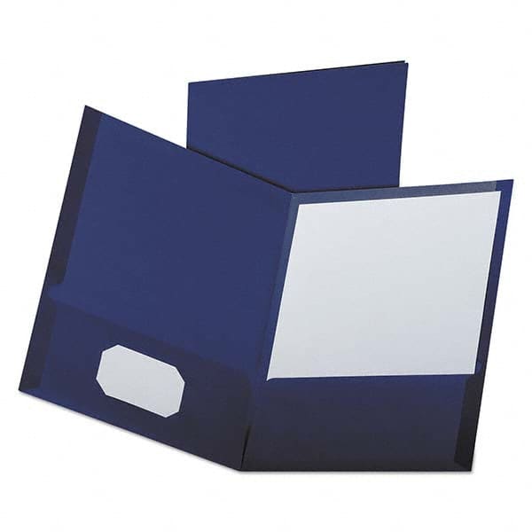 Pocket Folder: Letter, Blue, 25/Pack MPN:OXF53443