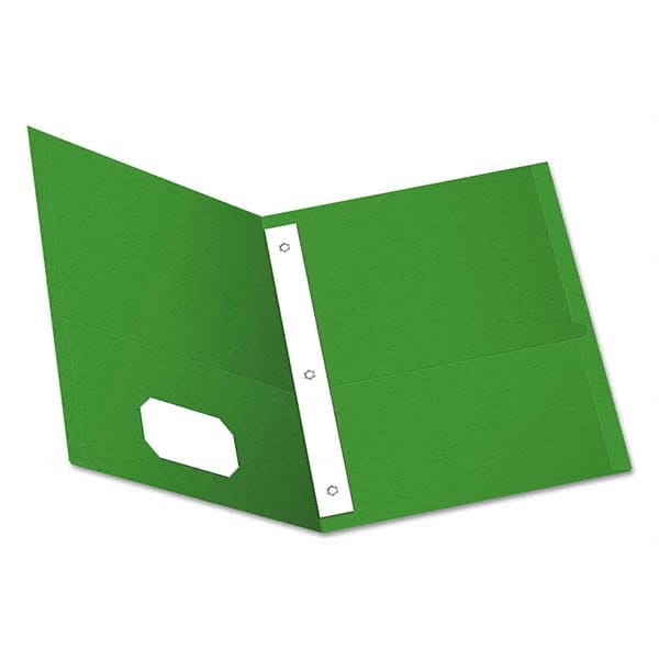 Pocket Folder: Letter, Green, 25/Pack MPN:OXF57703