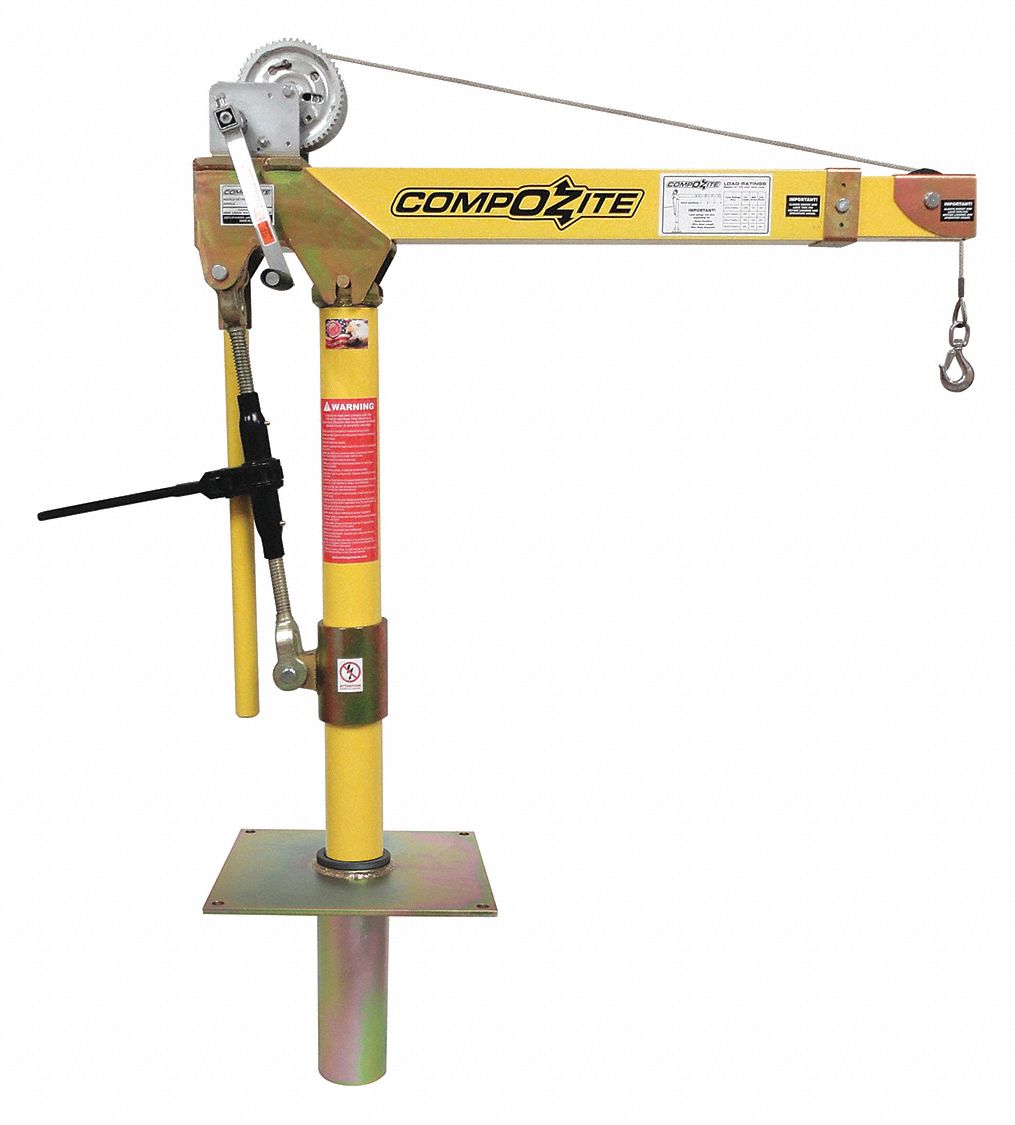 Davit Crane Kit 1200 lb 22 to 66in Reach MPN:OZ1200DAV-SP1