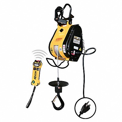 Wireless Electric Wire Rope Hoist 600 lb MPN:OBHW600