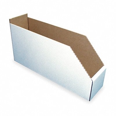 Corr Shelf Bin White Cardboard 8 1/2 in MPN:1W960