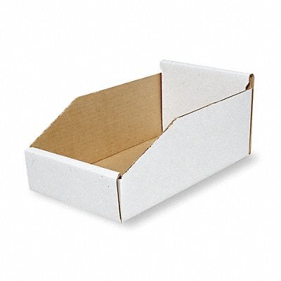 Corr Shelf Bin White Cardboard 4 3/4 in MPN:2W254