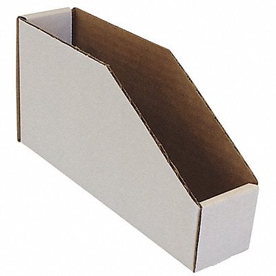 Corr Shelf Bin White Cardboard 4 1/2 in MPN:BIN 2-9