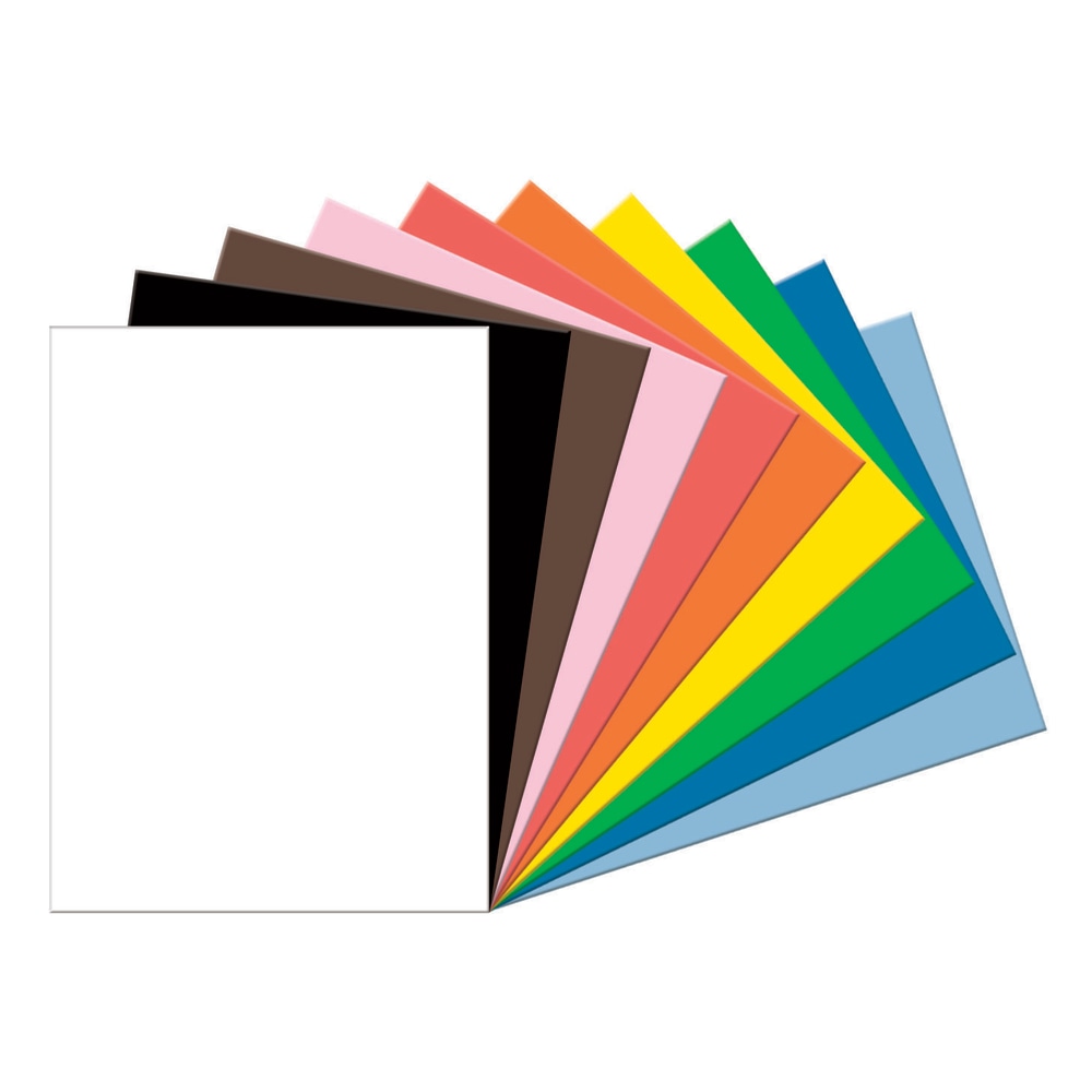 Tru-Ray Construction Paper, 50% Recycled, Assorted Colors, 18in x 24in, Pack Of 50 (Min Order Qty 3) MPN:103095