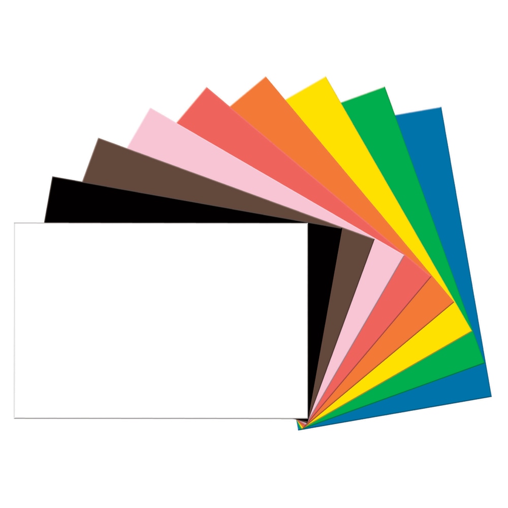 Tru-Ray Construction Paper, 50% Recycled, Assorted Colors, 24in x 36in, Pack Of 50 (Min Order Qty 2) MPN:103127-5