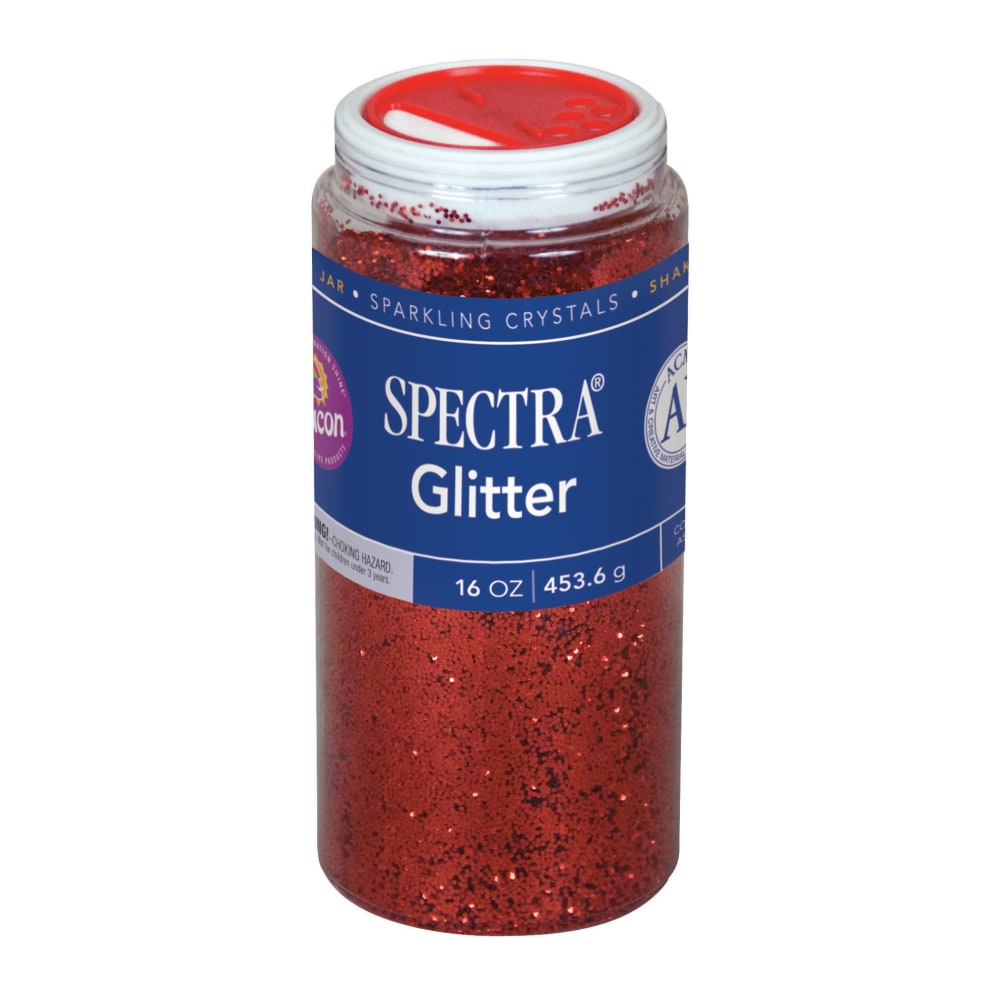 Pacon Glitter, Shaker-Top Can, Red (Min Order Qty 6) MPN:0091740