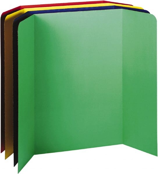 Spotlight Corrugated Presentation Display Boards, 48 x 36, Assorted, 4/Carton, Display Board MPN:PAC37654