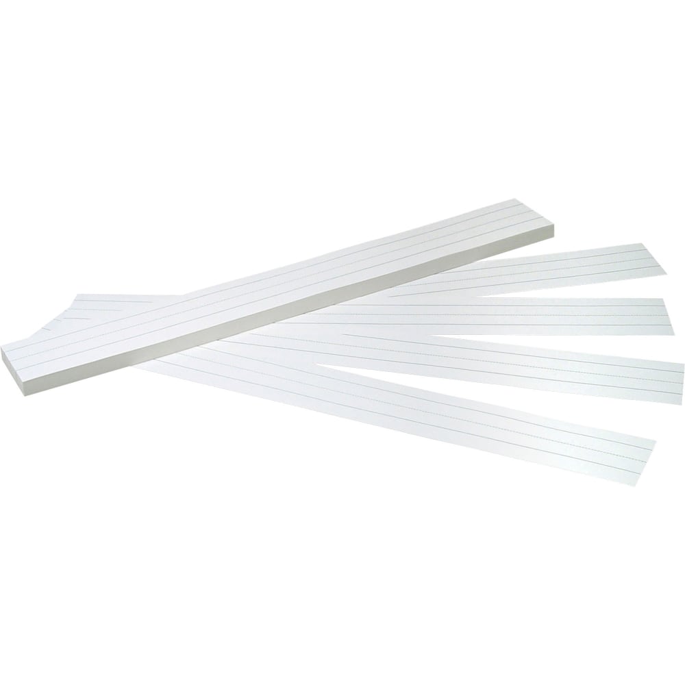 Pacon Sentence Strips, 3in x 24in, White Tagboard, Pack Of 100 (Min Order Qty 12) MPN:5166