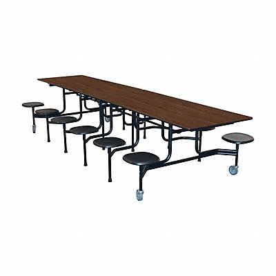 Mobile Stool Table 12 Seats Rectangle MPN:59TV13293012-S12MWTB