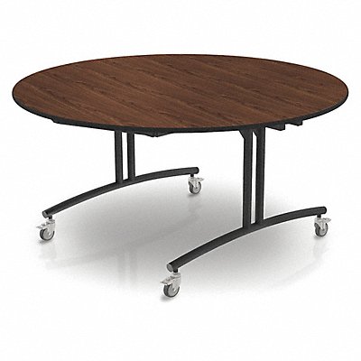 Flip Top Table Round Montana Walnut MPN:PHLIP20-3060RD-MWTB