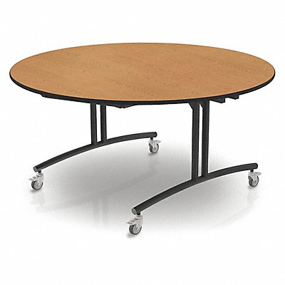 Flip Top Table Round Golden Oak MPN:PHLIP20-3060RD-OB