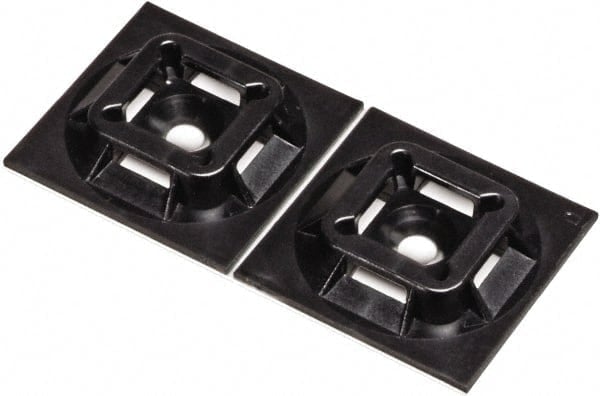 Black, Nylon, Four Way Cable Tie Mounting Base MPN:ABM112-AT-C0