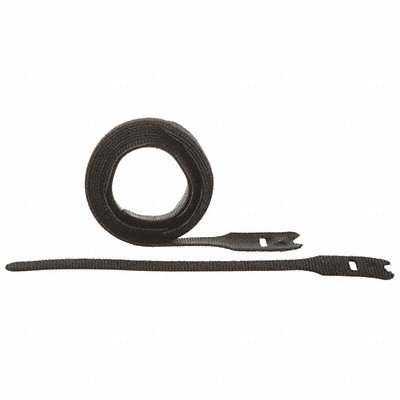 Hook-and-Loop Cable Tie 8 in Black PK10 MPN:HLT2I-X0