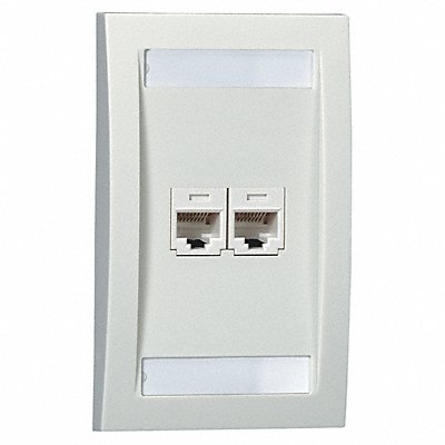 Wall Plate Single Gang 2 Ports Ivory MPN:CFPE2EIY