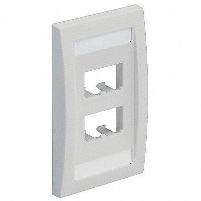 Wall Plate Single Gang 4 Ports White MPN:CFPE4WHY